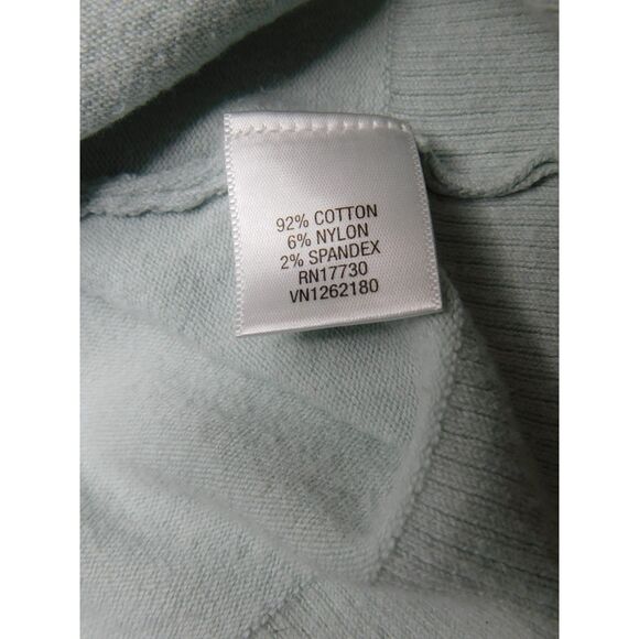 Woman's Sweater Merona  Sz. S Light Blue Floral Button Front Schoolgirl Office - Picture 5 of 9